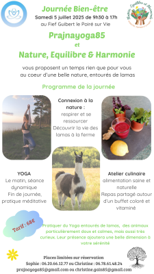 Journée Bien-être au Fief Guibert en Juillet 2025