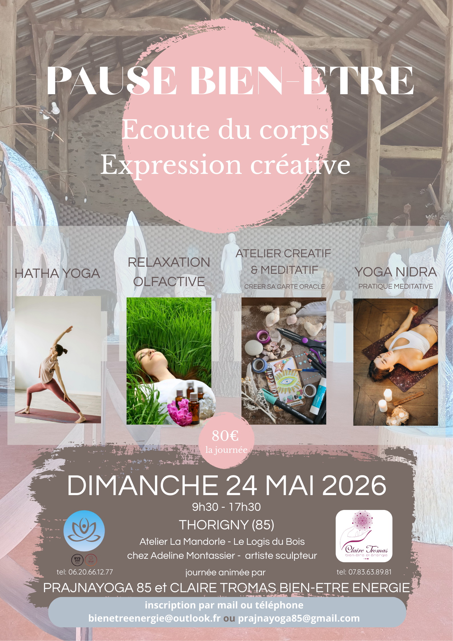 Journ&eacute;e Bien-&ecirc;tre &agrave; l'atelier LA MANDORLE &agrave; Thorigny